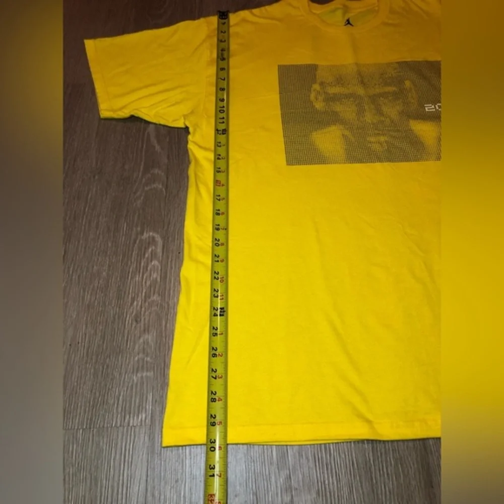 Vintage Nike Air Jordan‎ 25th Anniversary T-Shirt Yellow Black Men's Size XL